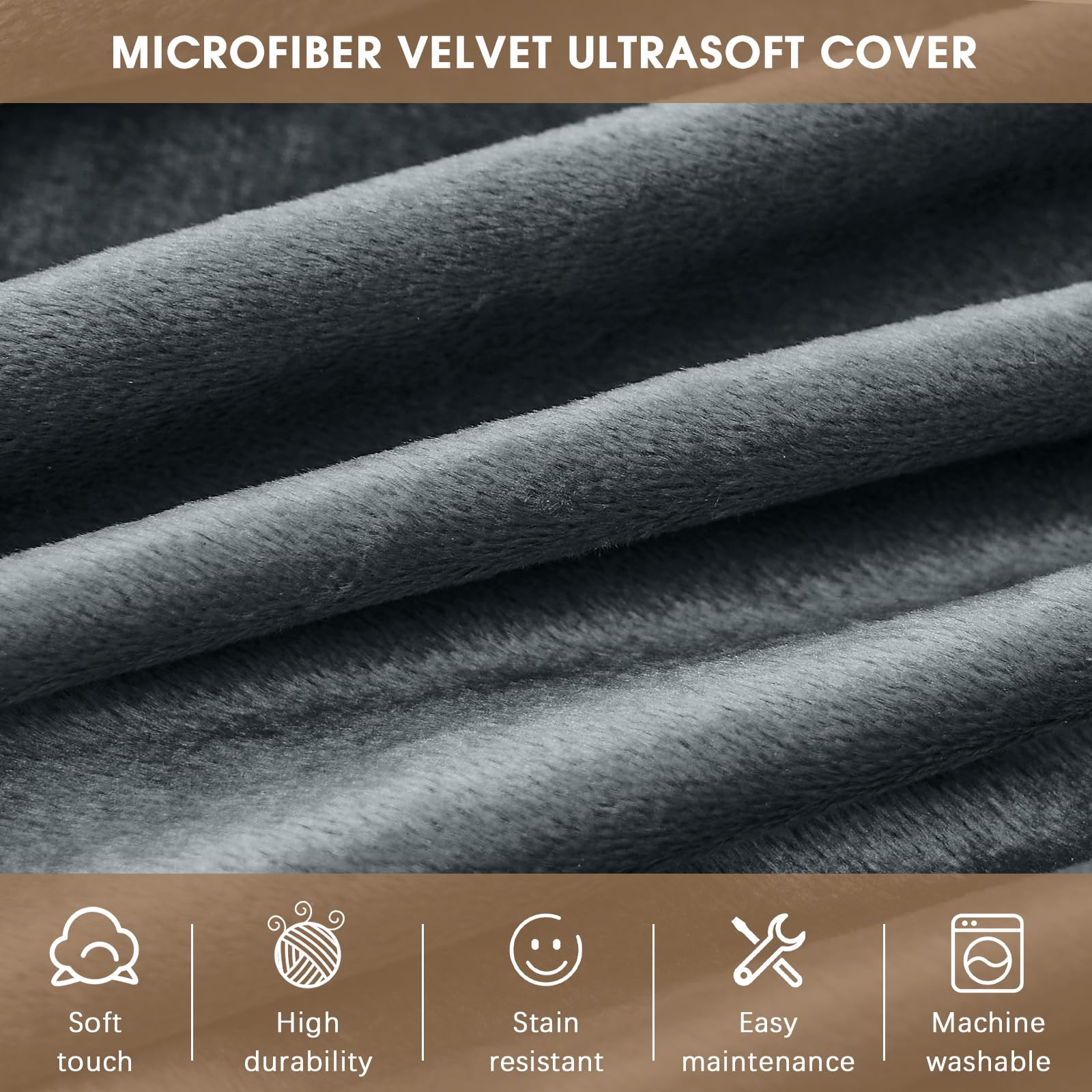 ILPEOD 3ft bean bag chair grey decor preview as stylish furniture addition.