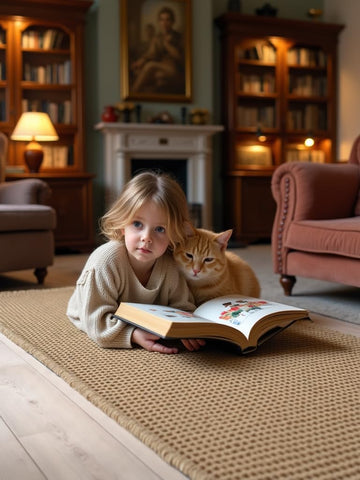 IM HOME non-slip backing provides grip to prevent slips on wet floors.
