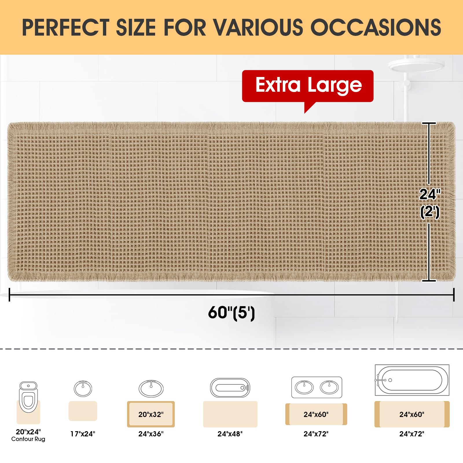 IM HOME soft, washable rug maintains color and feel after cold-water washes.
