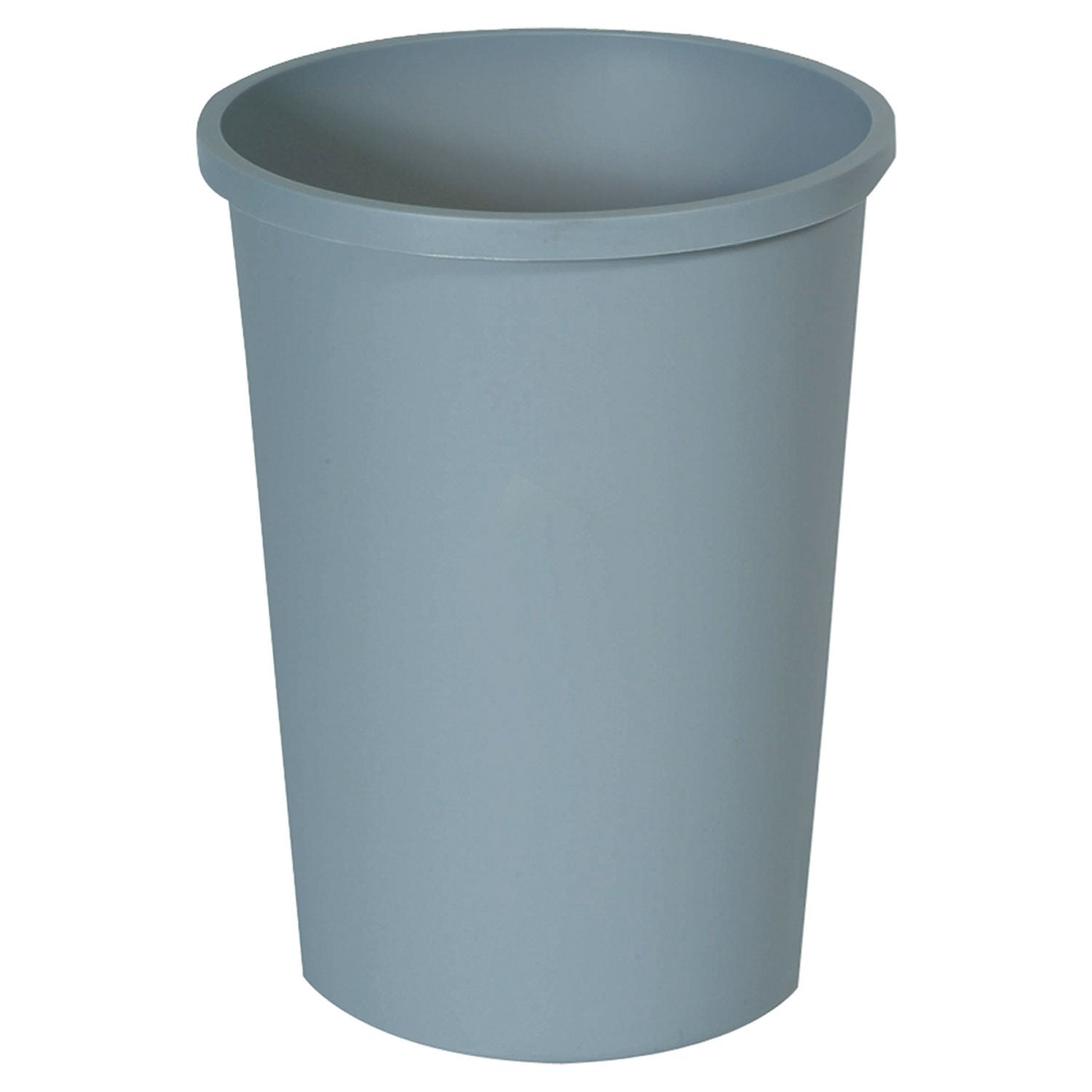 Rubbermaid Untouchable 11-Gallon trash can, front view, durable for home and workspace.