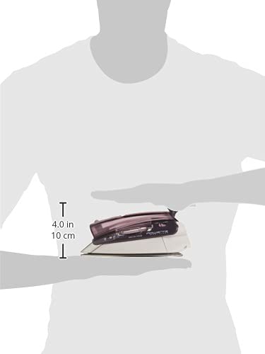 Rowenta Pro Compact Travel Iron features 200 microsteam holes for even steam distribution.