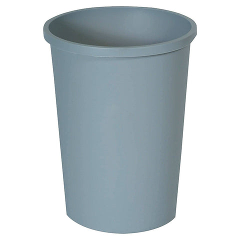 Rubbermaid Untouchable 11-Gallon trash can, durable shell, UV resistant for outdoor use.