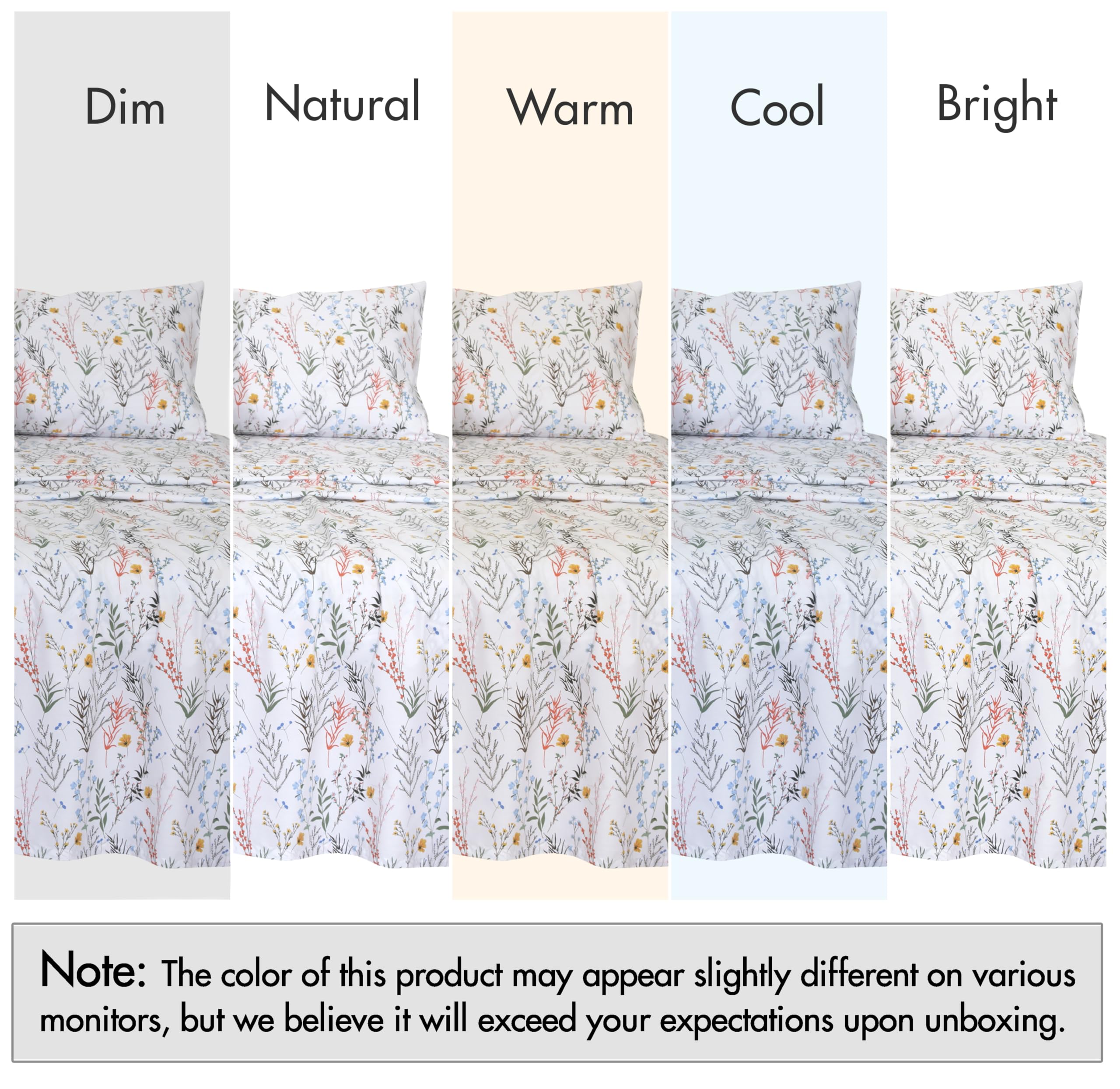RUVANTI percale bedding shown on bed demonstrates a relaxed, casual look