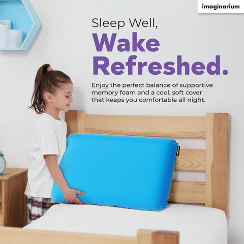 Imaginarium & Co memory foam pillow warranty card image showing 5-year coverage