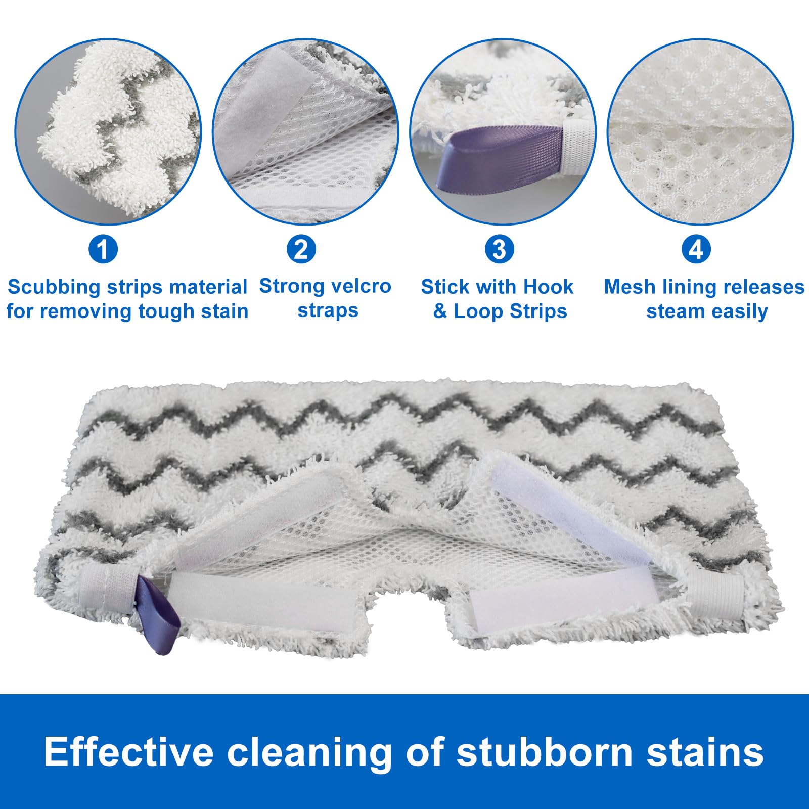 imeccalive six-pack replacement pads ready for quick Shark mop replacements