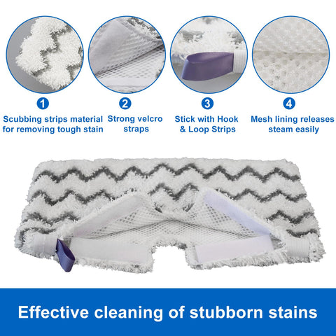 imeccalive six-pack replacement pads ready for quick Shark mop replacements