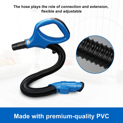 imeccalive ZU560 hose handle blue side view supports smooth furniture cleaning