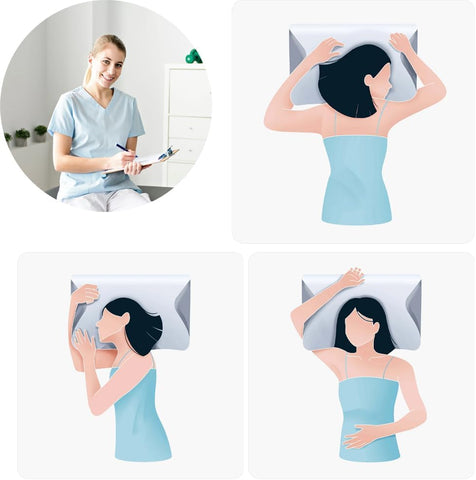 Imgjsx Vitasleep Migraine Pillow premium memory foam adapts to head and neck