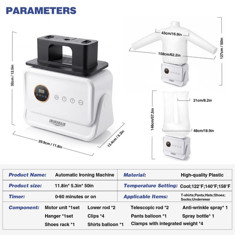 Compact portable design of iMinorAir makes travel and small spaces easy.