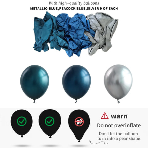 Bright Blue Silver kit brings festive ambiance to birthdays and bachelorette parties.