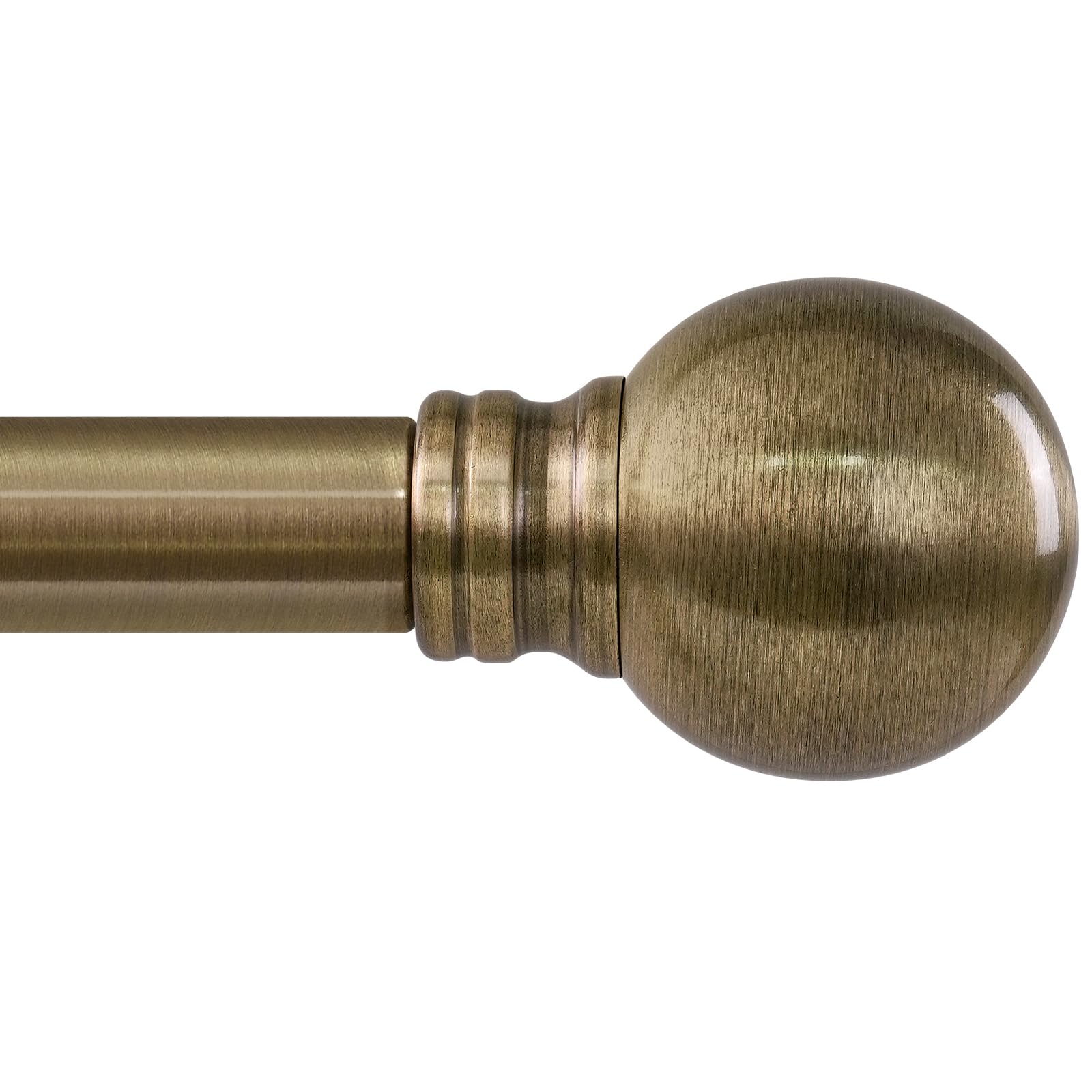 Immiehh antique bronze curtain rod demonstrating adjustable length for windows
