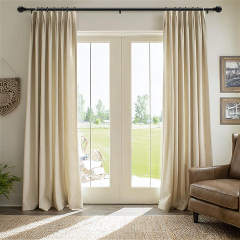Immiehh heavy-duty 1-inch rod withstands heavier curtains with stable support.