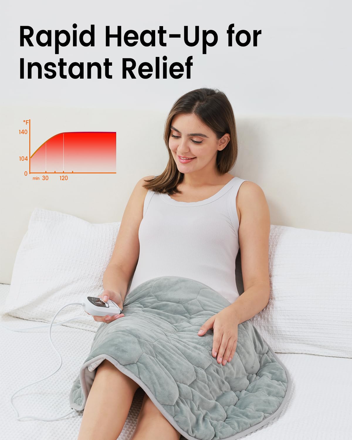 immtree fast-heat technology warms quickly for prompt relief