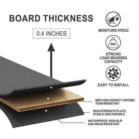 Imperius bunkieboard moisture-resistant surface helps keep bedding fresh.