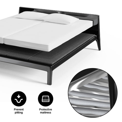 Imperius folding spring box offers portable, easy setup under beds.