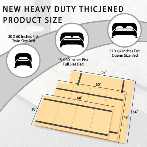 Imperius heavy-duty splints folded for compact storage under the bed