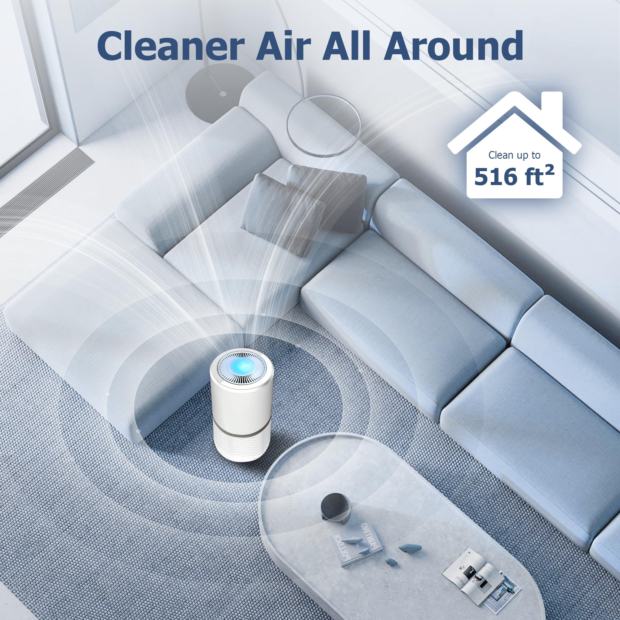 Improvedhand Activated carbon filter enhances odor and smoke reduction in home spaces.