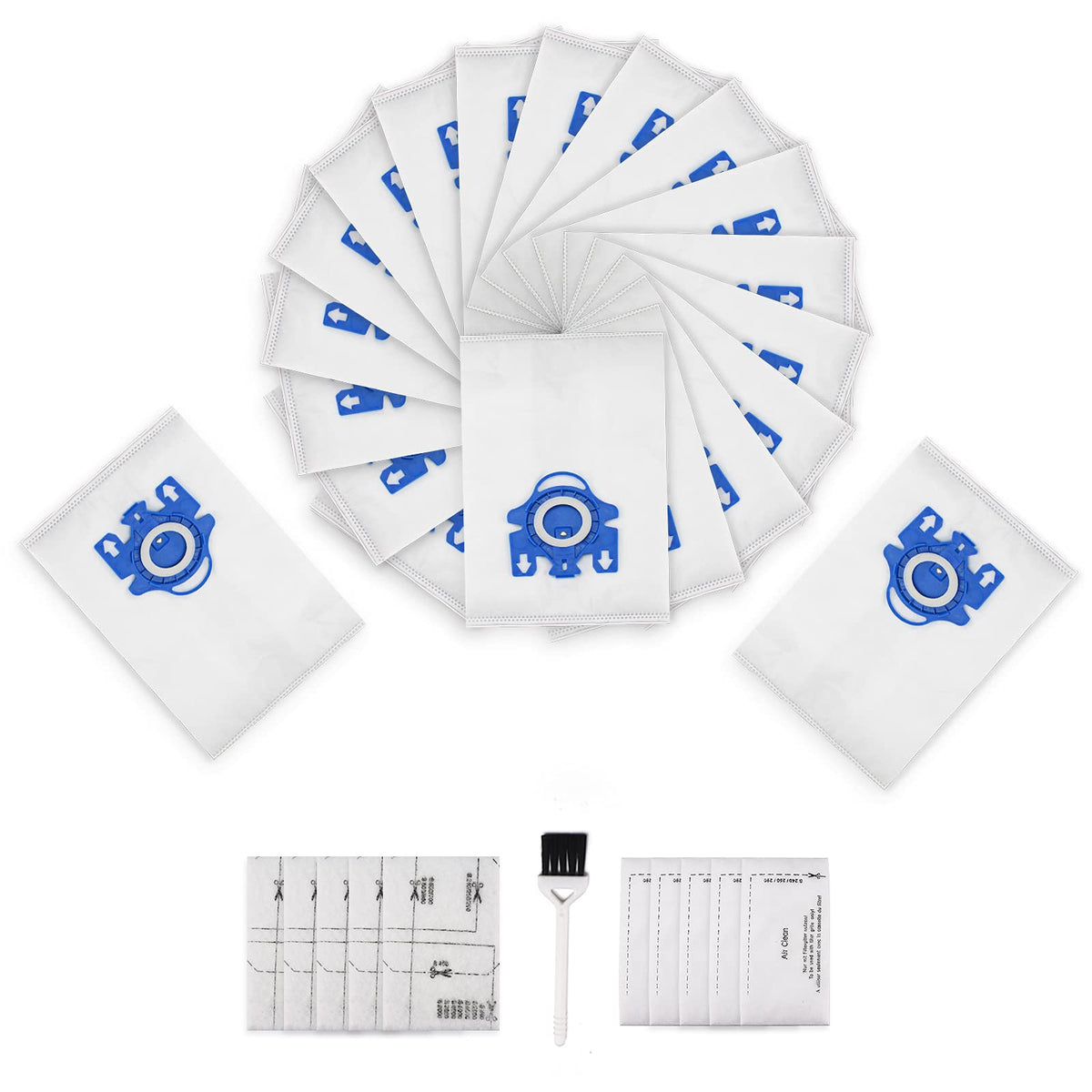 Improvedhand airclean bags for Miele GN; 20-pack for strong filtration