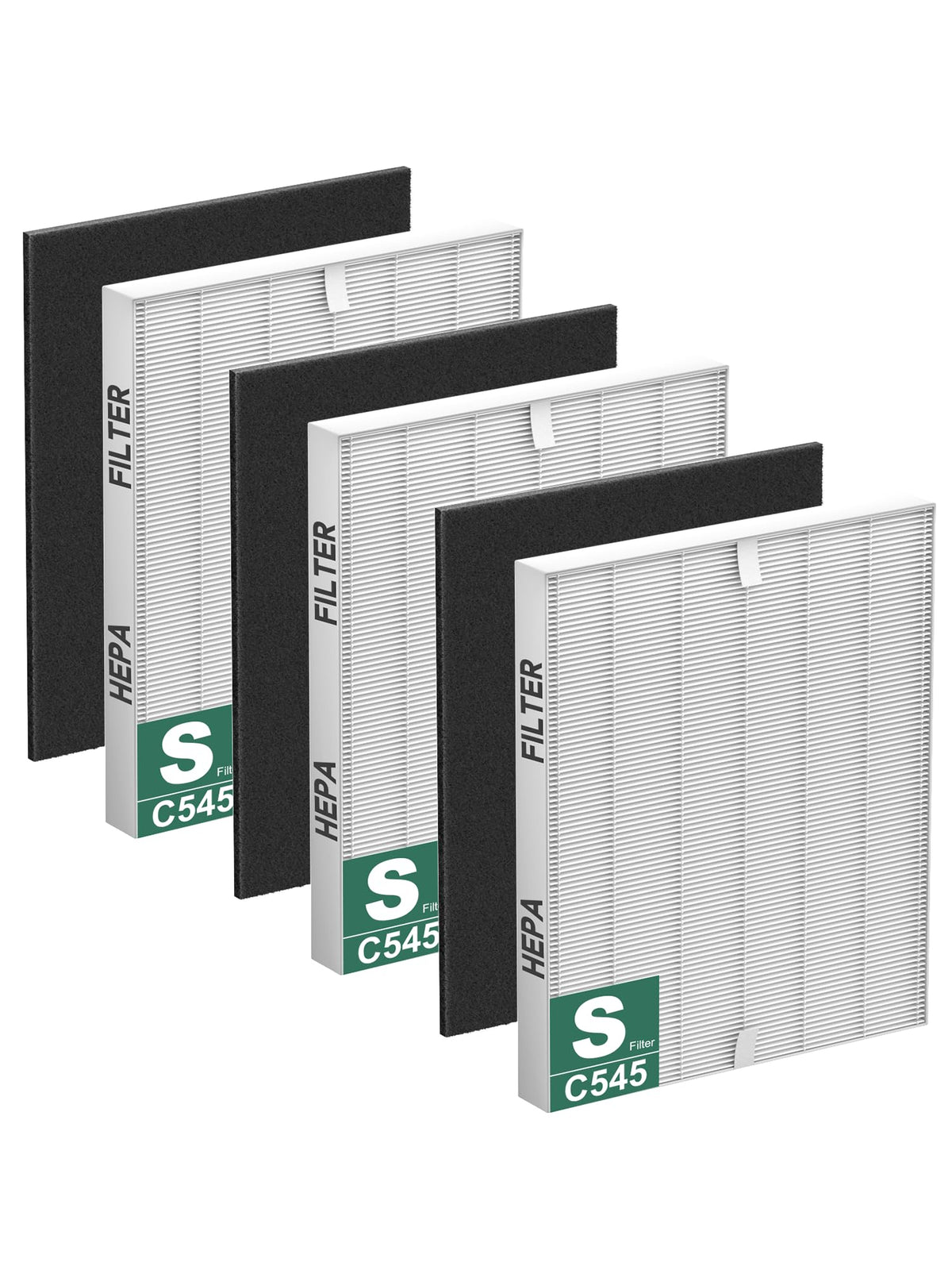 Improvedhand C545 replacement filter S, front view, compatible with Winix models for efficient filtration.
