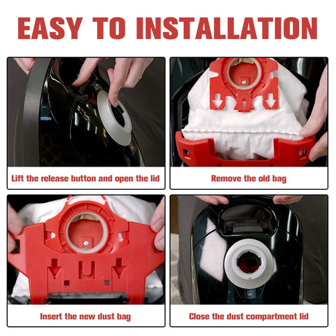 Improvedhand cleaning brush aids quick maintenance and bag replacement