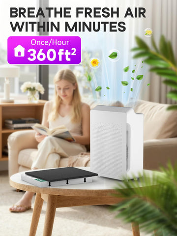 Improvedhand C545 filter dimensions indicate compact fit in standard purifiers.