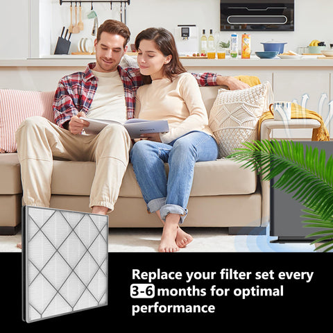 Activated carbon filter reduces odors with coconut shell carbon