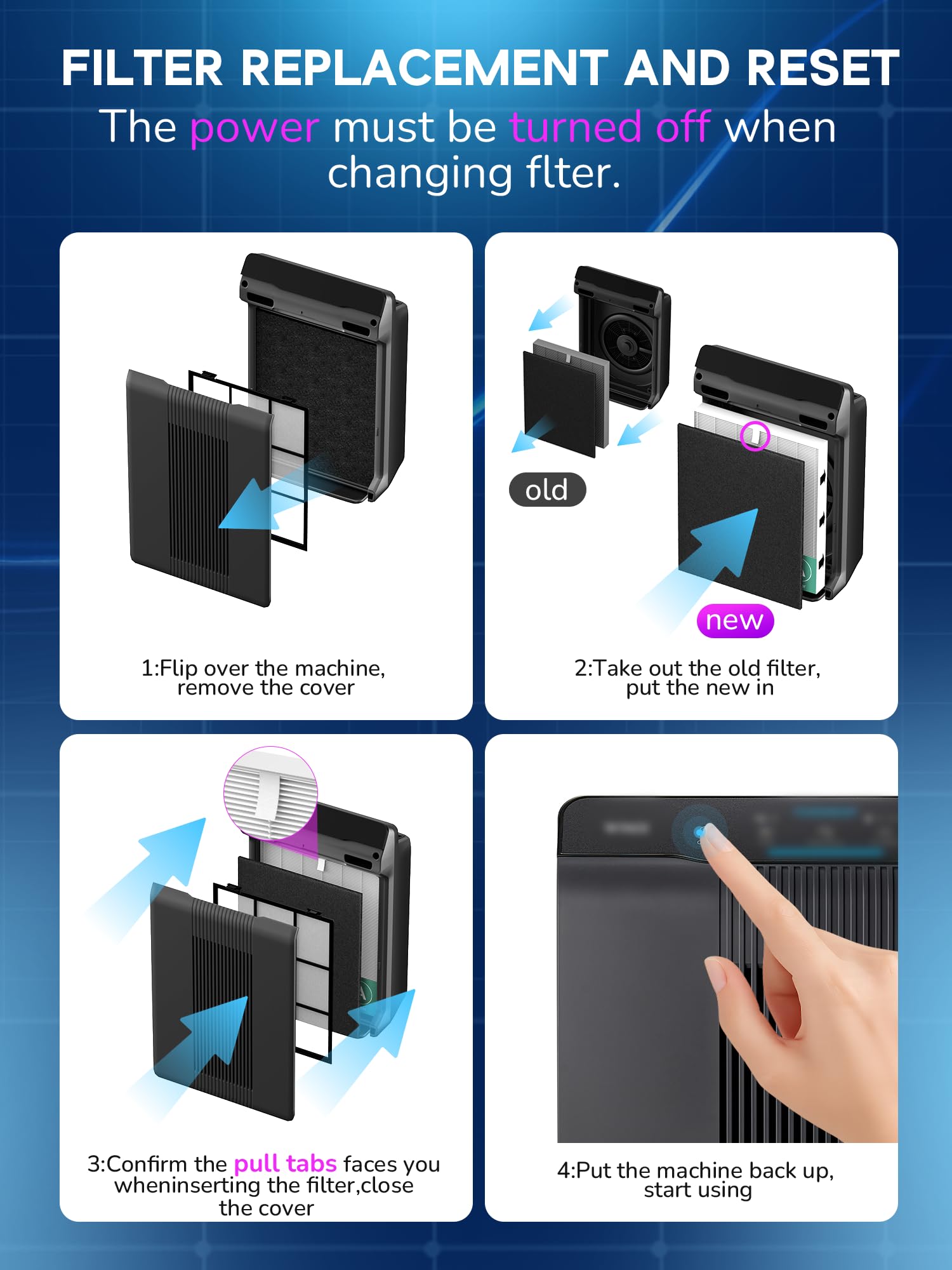 Improvedhand packaging includes complete replacement parts for hassle-free setup.