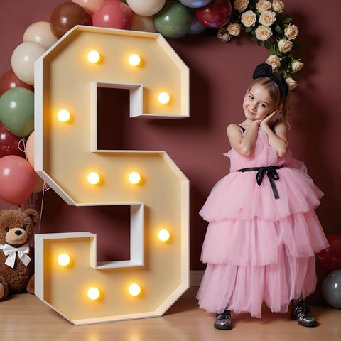 IMPRSV 4FT marquee letters frame ready for DIY backdrop at parties