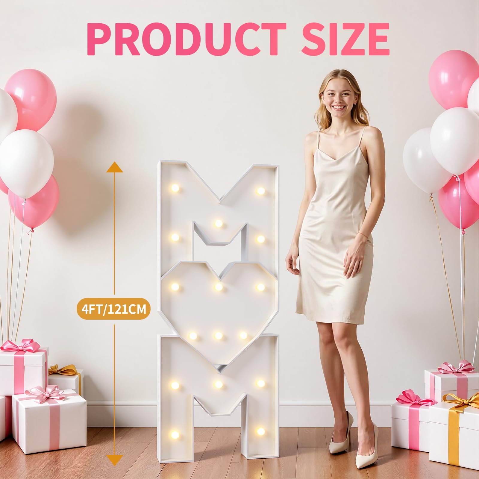 imprsv MOM yellow bulb string adds inviting warmth to any celebration.