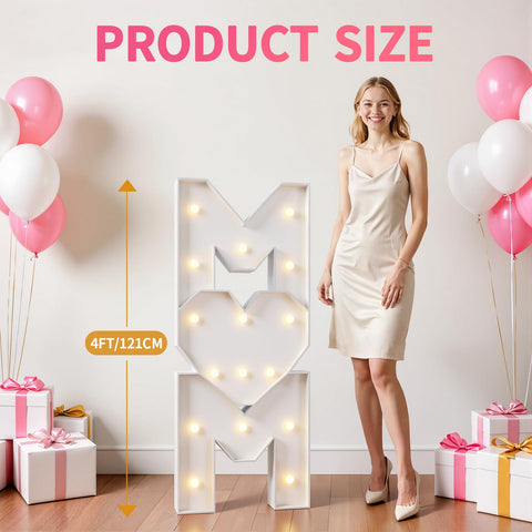 imprsv MOM yellow bulb string adds inviting warmth to any celebration.
