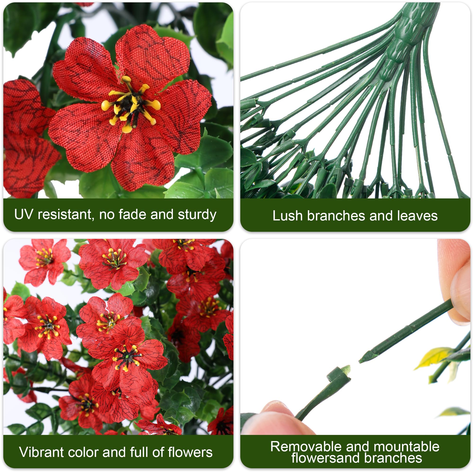 INSPRING red daisy trailing vines accent outdoor space