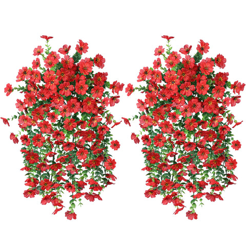 INSPRING outdoor ornament with red daisies for planters