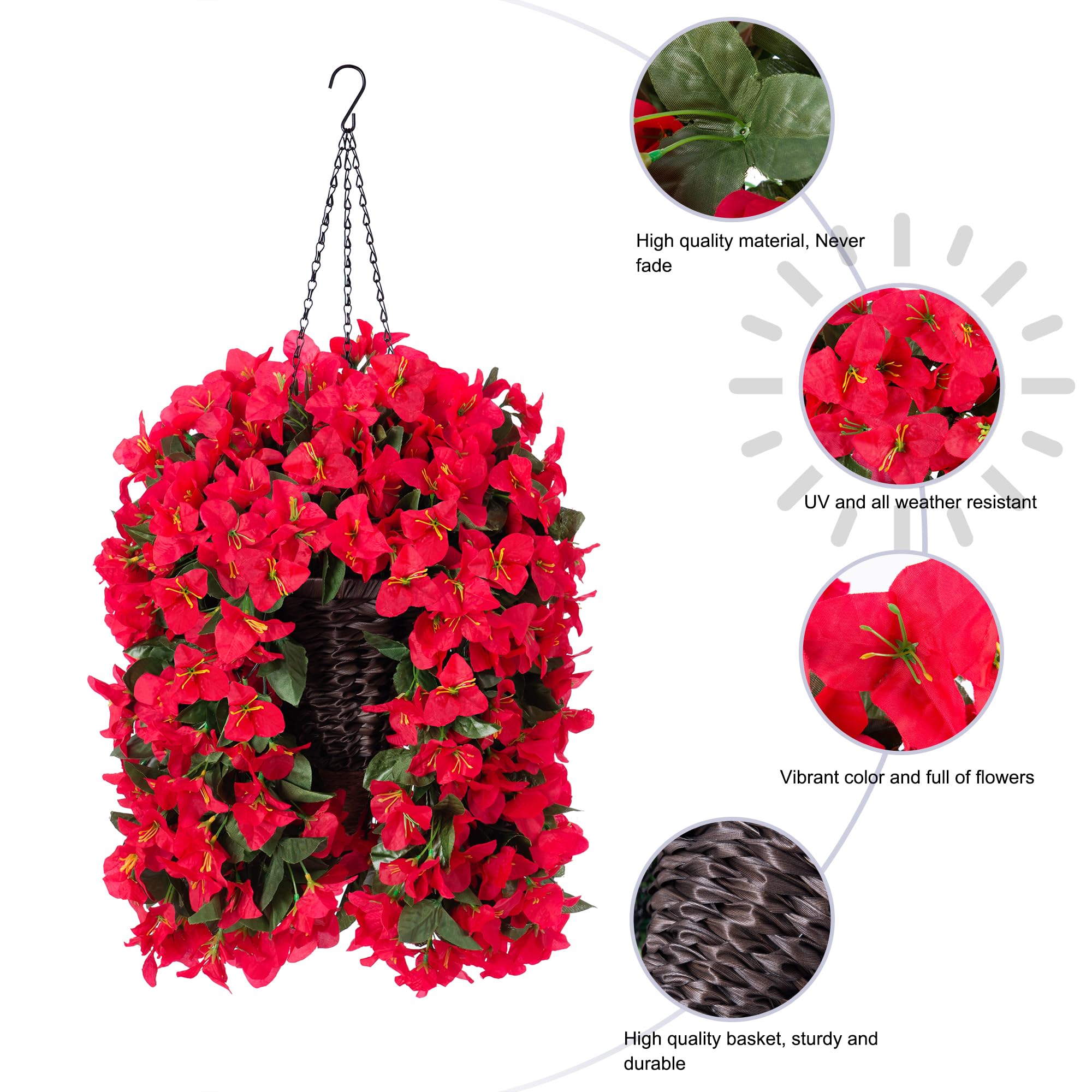 INSPRING front door decor idea with vivid bougainvillea for entry