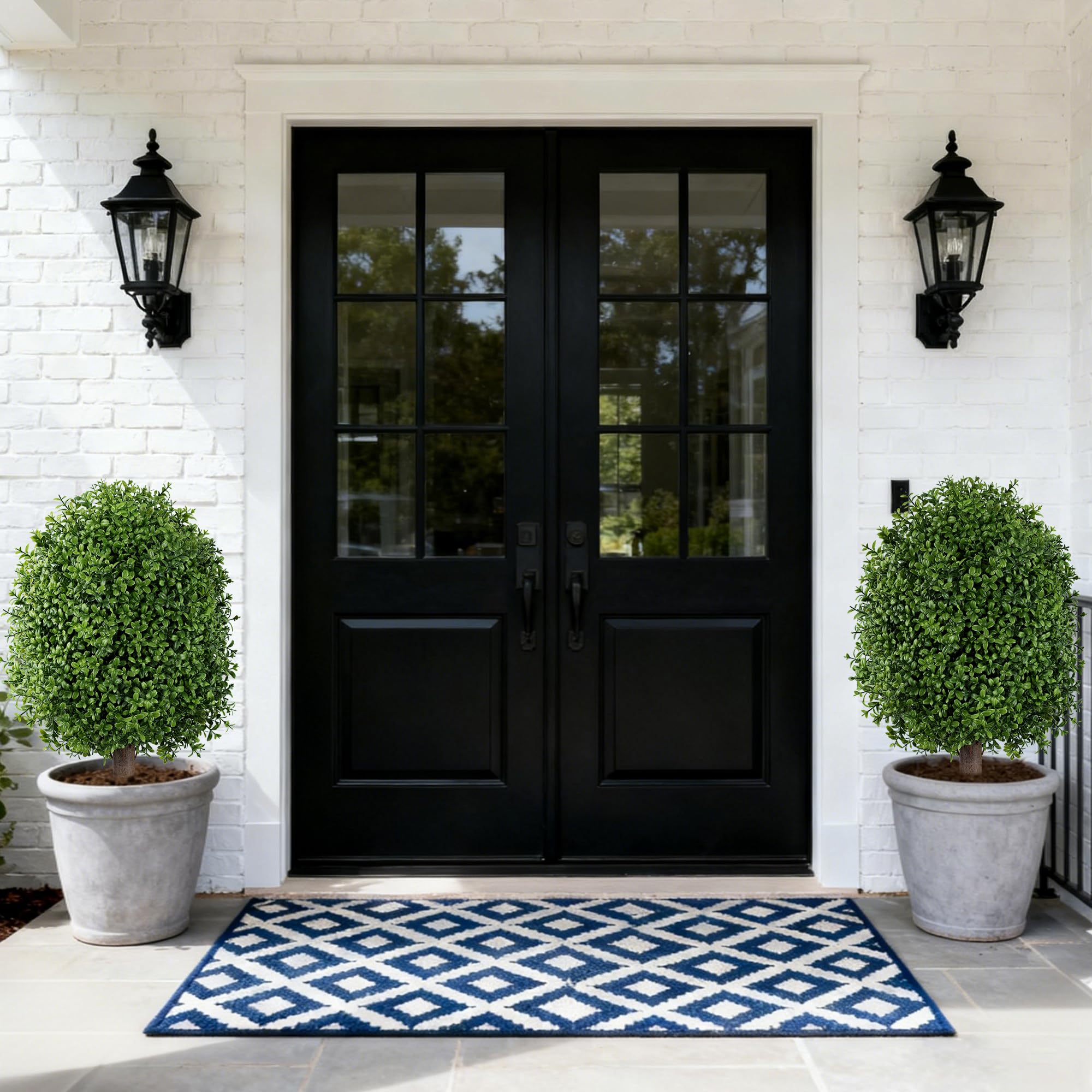 INSPRING front door topiary frame elevates home decor.