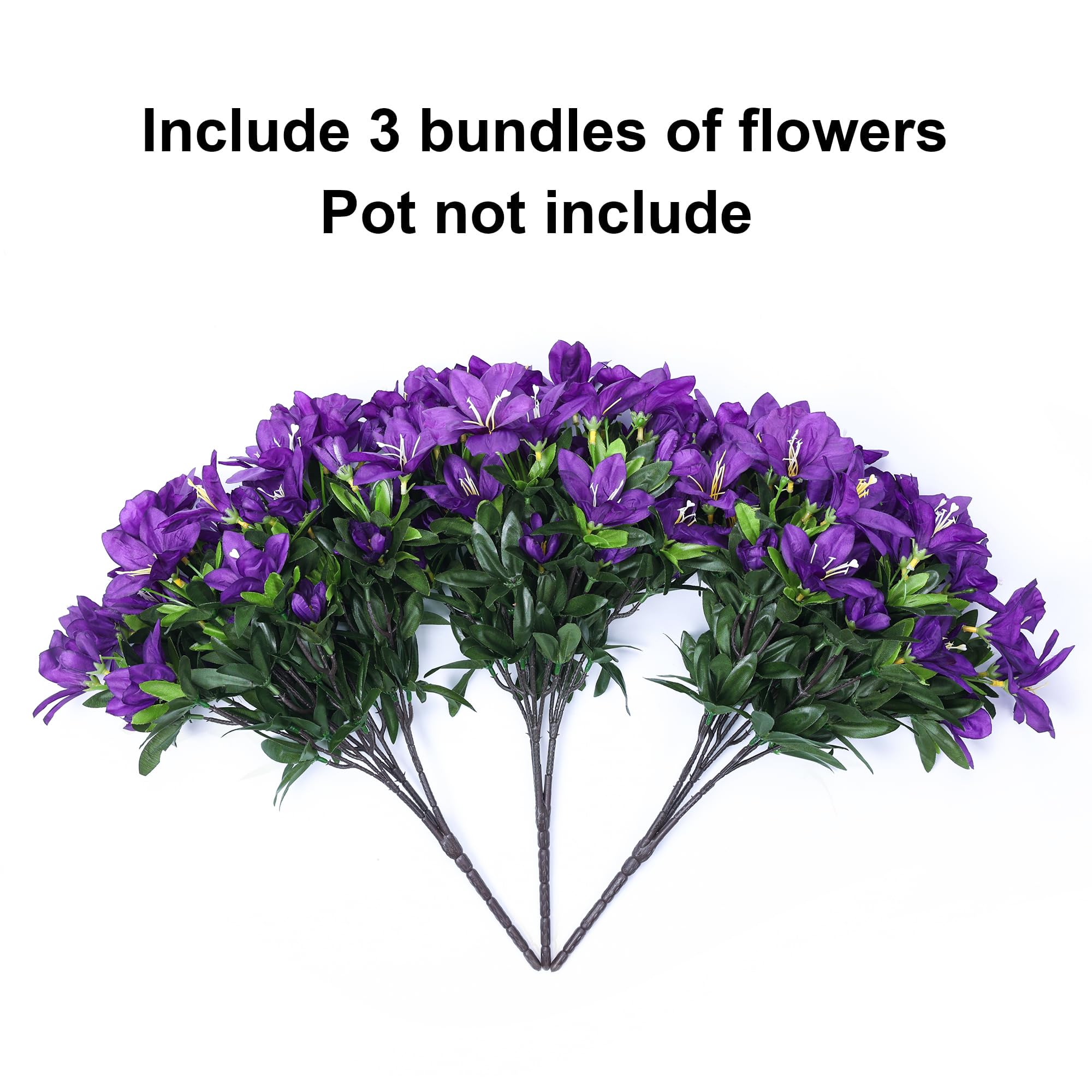 INSPRING patio fence decor with azalea branches