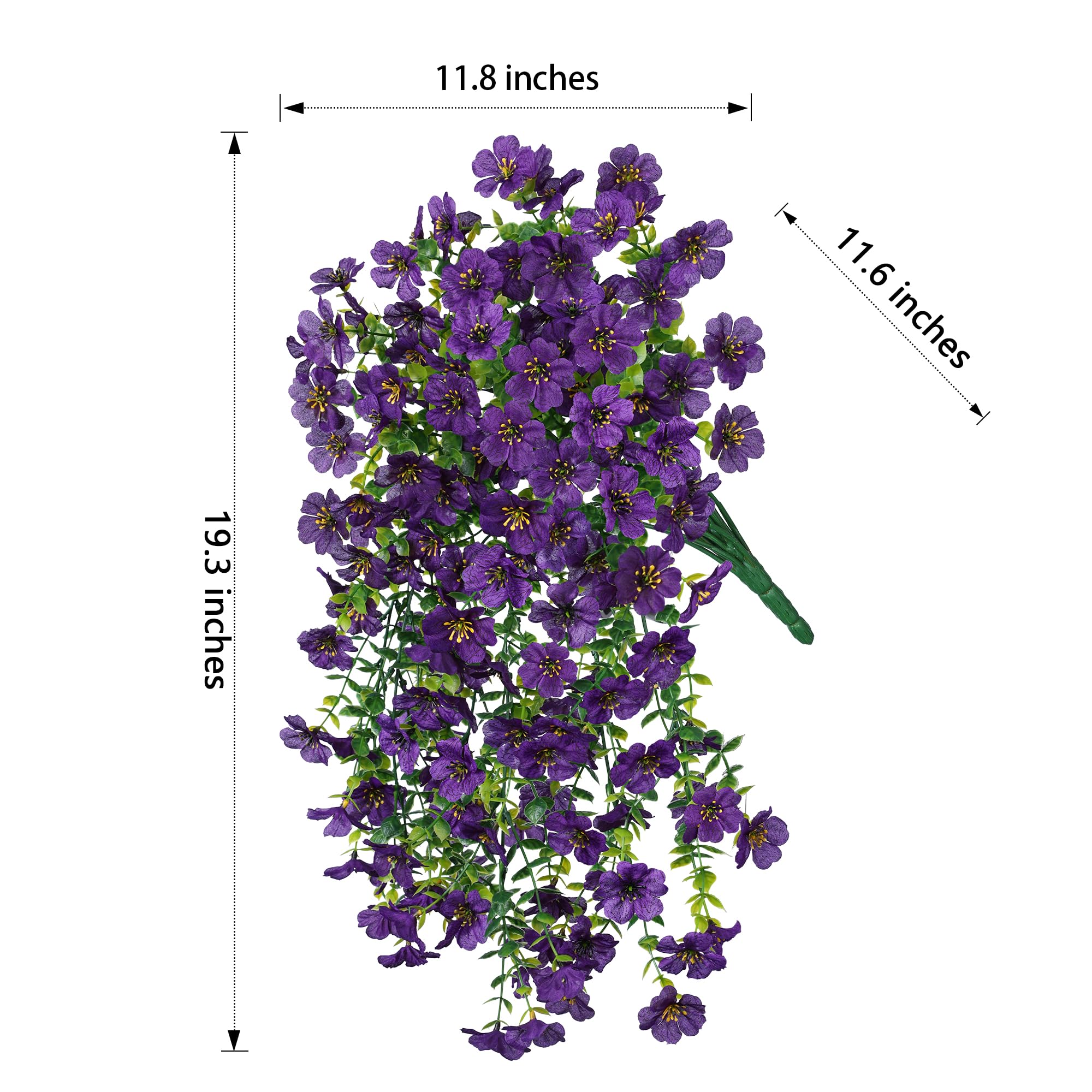 INSPRING UV-resistant faux flowers withstand sun and rain without fading