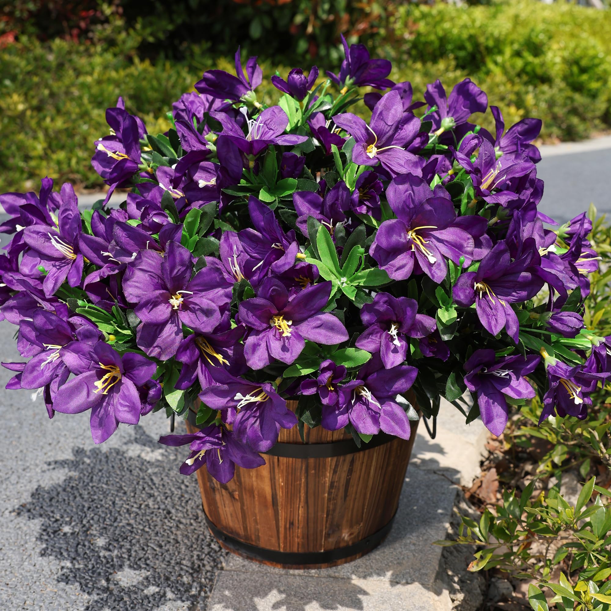 INSPRING silk flower detail highlighting soft petals and stems