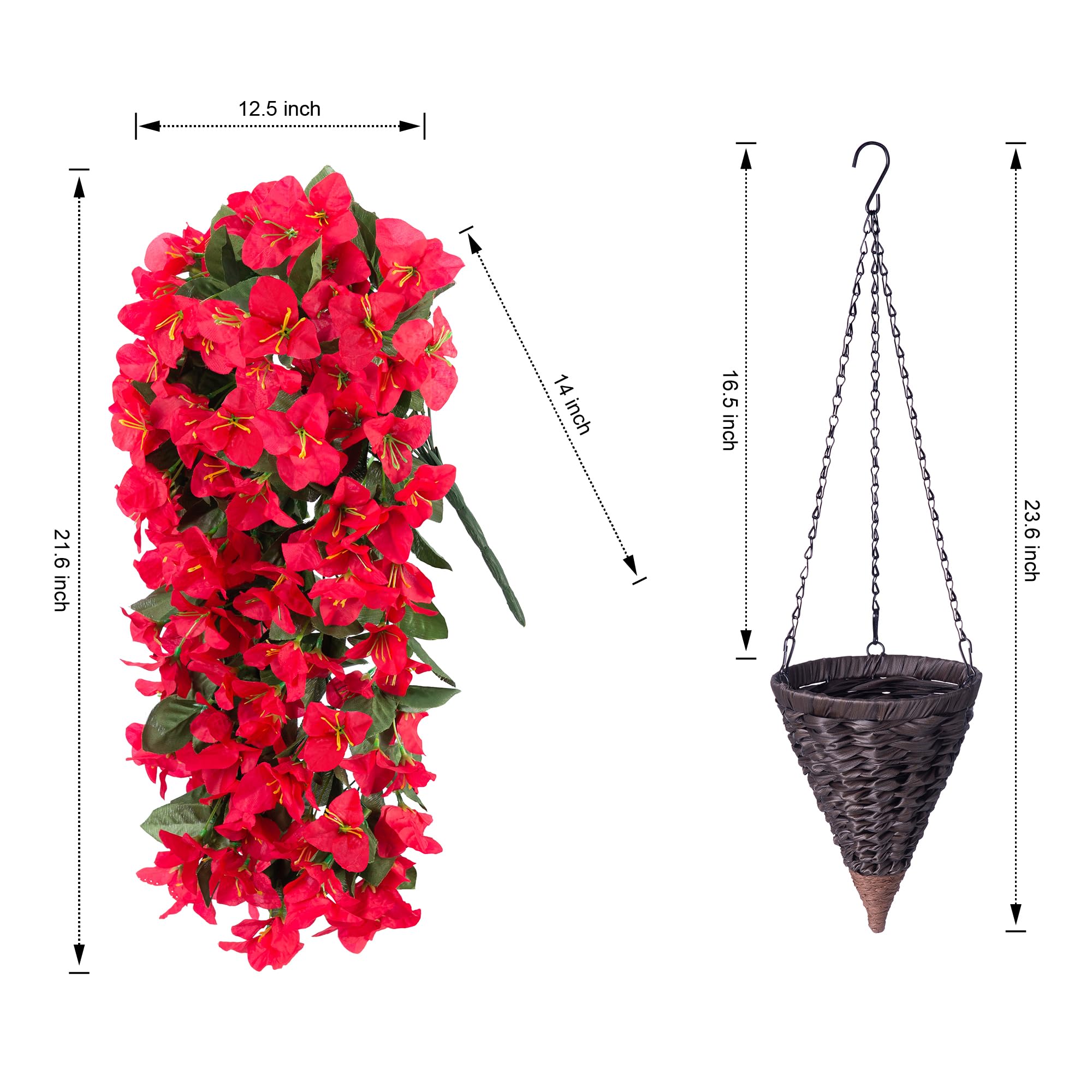 INSPRING three-pack trailing vines provide dense greenery for accents