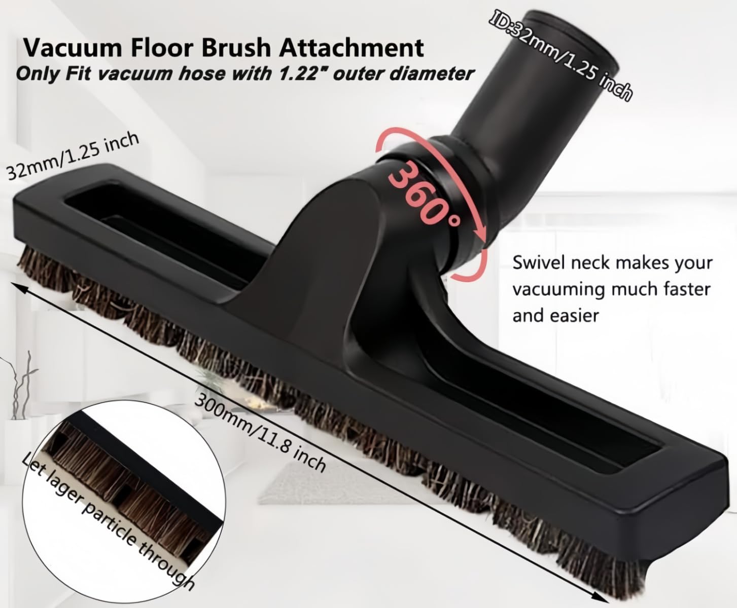 IN VACUUM extension wand 14.6 inches extends reach for tight spots