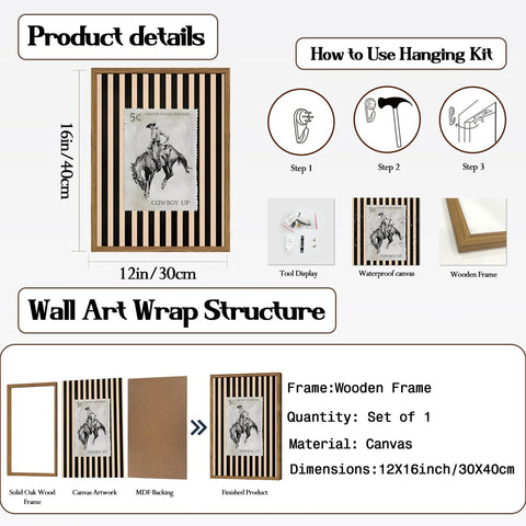 Durable canvas from Inch Sunshine Art is waterproof and fade resistant