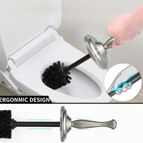 Indecor Home brushed nickel modern design enhances bathroom aesthetics while keeping tools organized