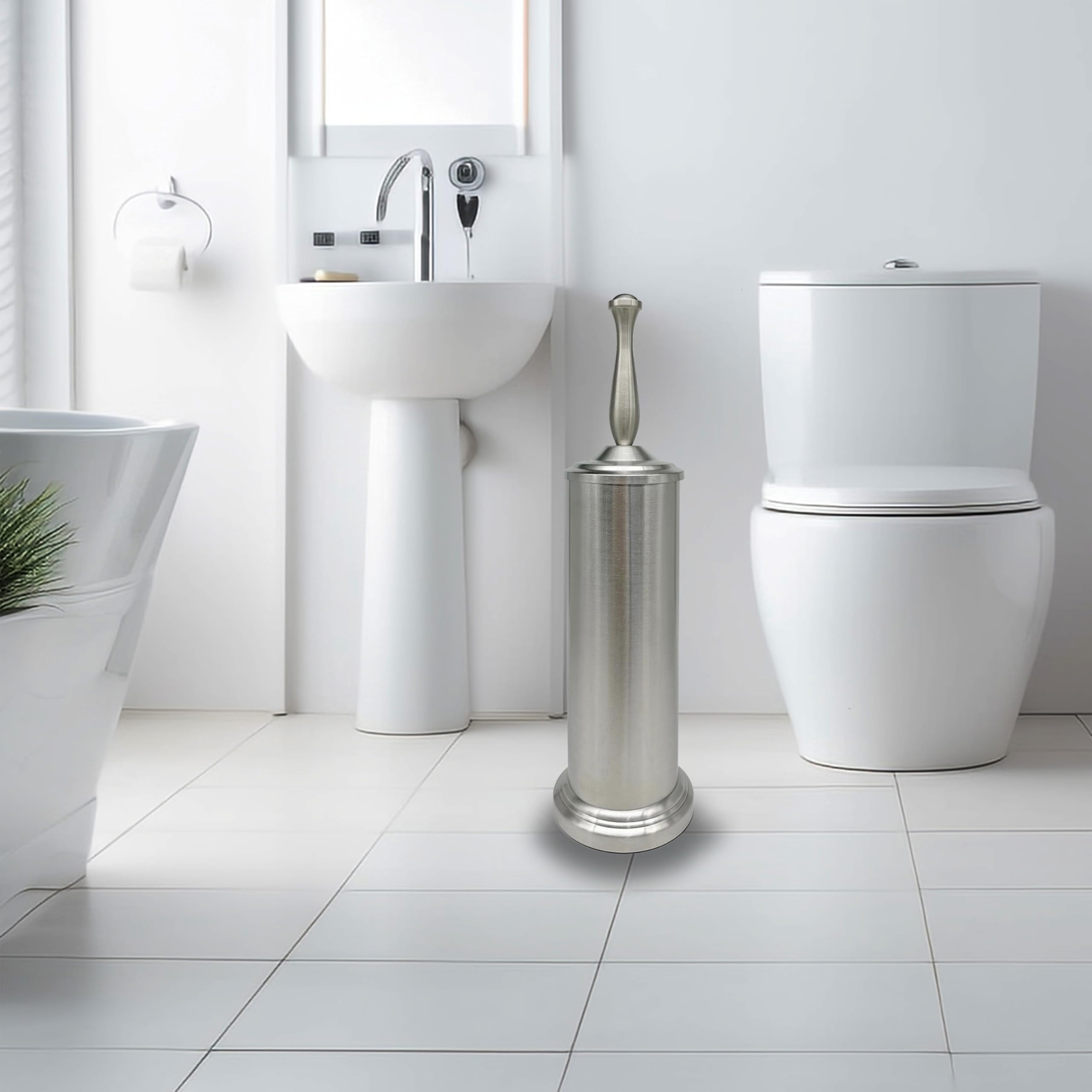 Indecor Home brushed nickel rust-resistant construction ensures lasting reliability
