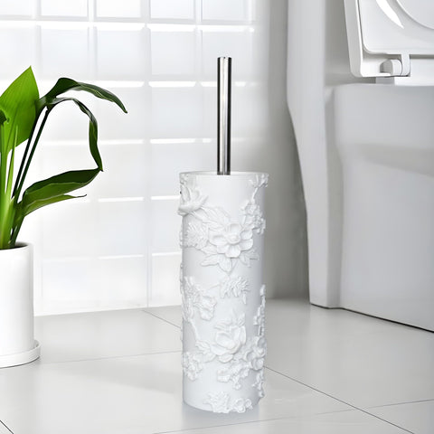 Indecor Home durable bristles ensure thorough cleaning around the toilet.