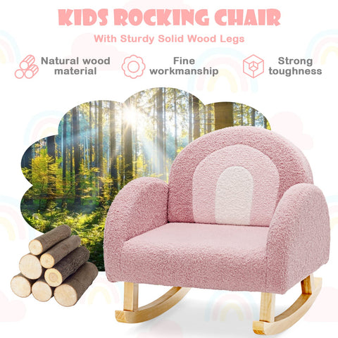 INFANS compact pink chair for nursery and playroom
