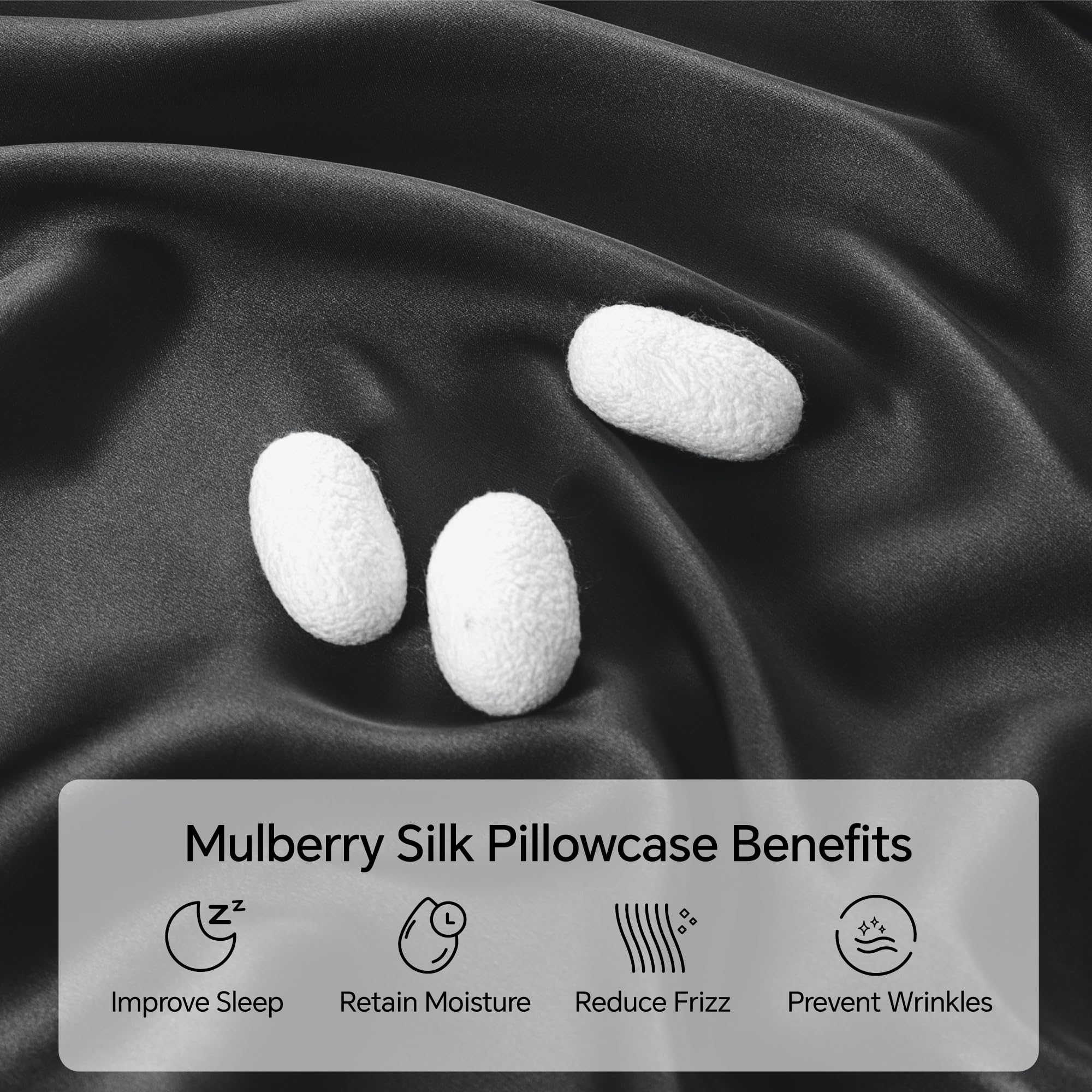 INFIIXSO silk pillowcase with hidden zipper for secure fit and sleek look.
