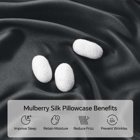 INFIIXSO silk pillowcase with hidden zipper for secure fit and sleek look.