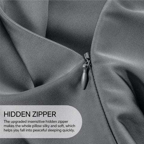 INFIIXSO dark grey color option displayed on two pillowcases.