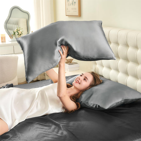 INFIIXSO soft, skin-friendly silk pillowcase ideal for hair protection.