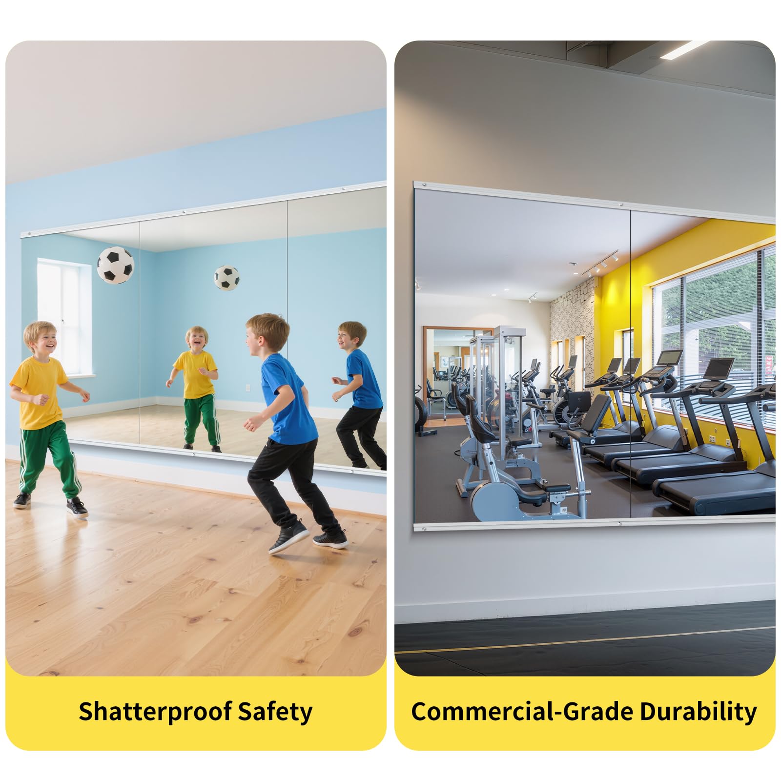 InfiniGlass durable mirror resisting humidity for long-lasting use