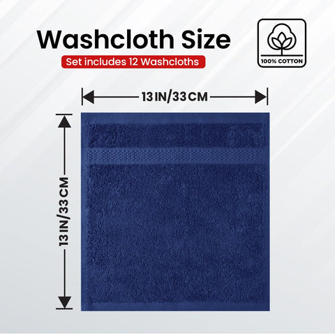 Double-stitched edges on Infinitee Xclusives washcloths ensure durability over time.